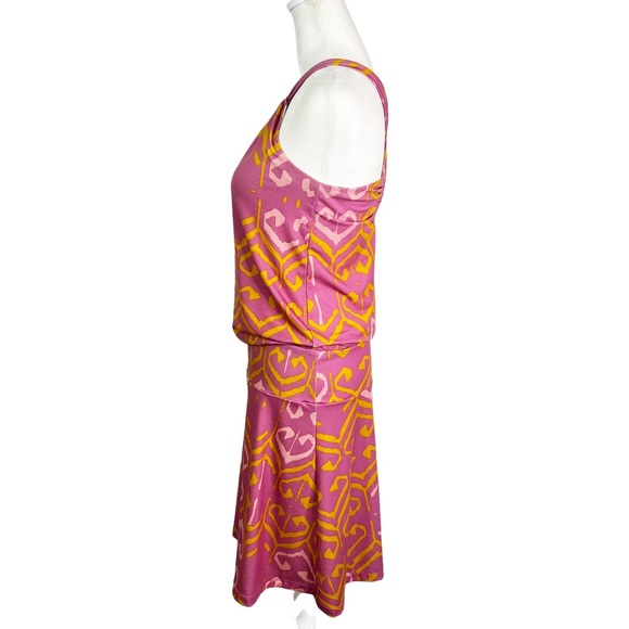 NWOT Prana Avore Halter Crossback Strap Exercise Dress Cassis Azulejos Womens S - Picture 3 of 12